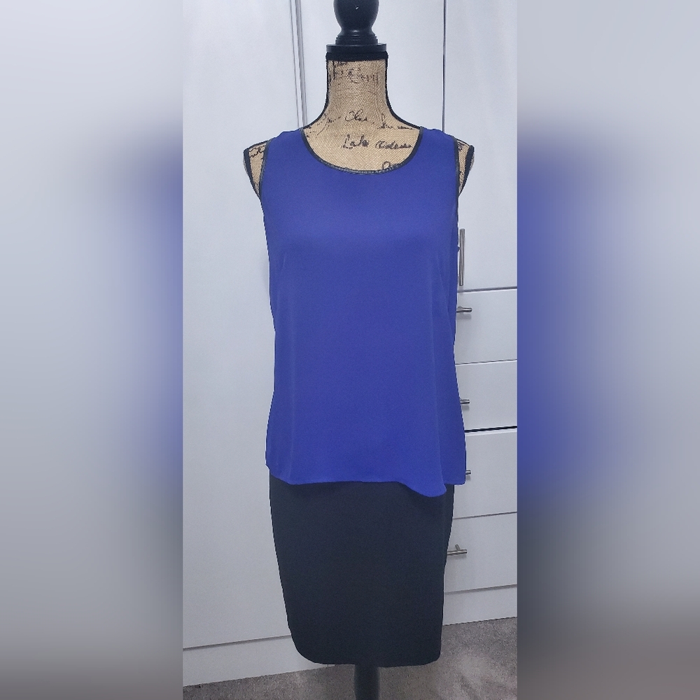 Daniel Rainn Blue Sleeveless Tank Top